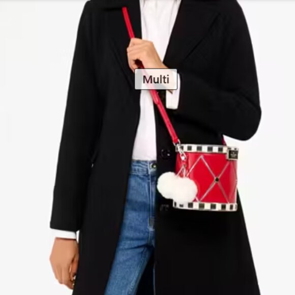 NWT Kate Spade "Oh What Fun Toy Store 3D Drum" Crossbody - Picture 13 of 14